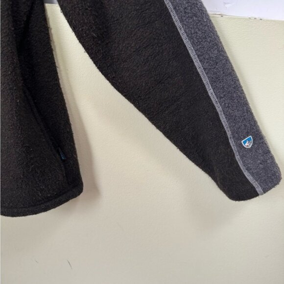 Kuhl Alfpaca Fleece Full Zipper Fleece Jacket Pockets Warm Outdoor Unisex L Grey - Picture 8 of 16